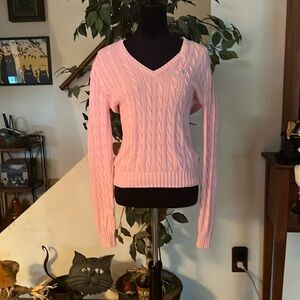Ralph Lauren Sport sweater, pink, large, 100% cotton